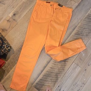 Highlighter neon orange chinos